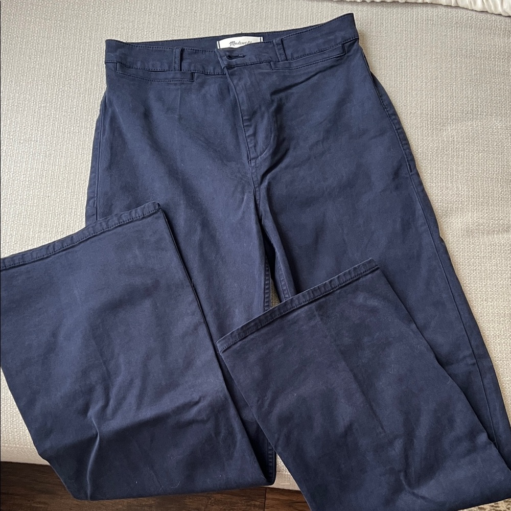 Madewell Wide Leg Pant in Twill